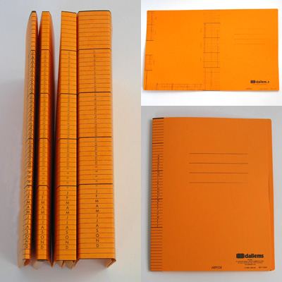Dailems, fabricant de dossiers cartonnés Arpège orange